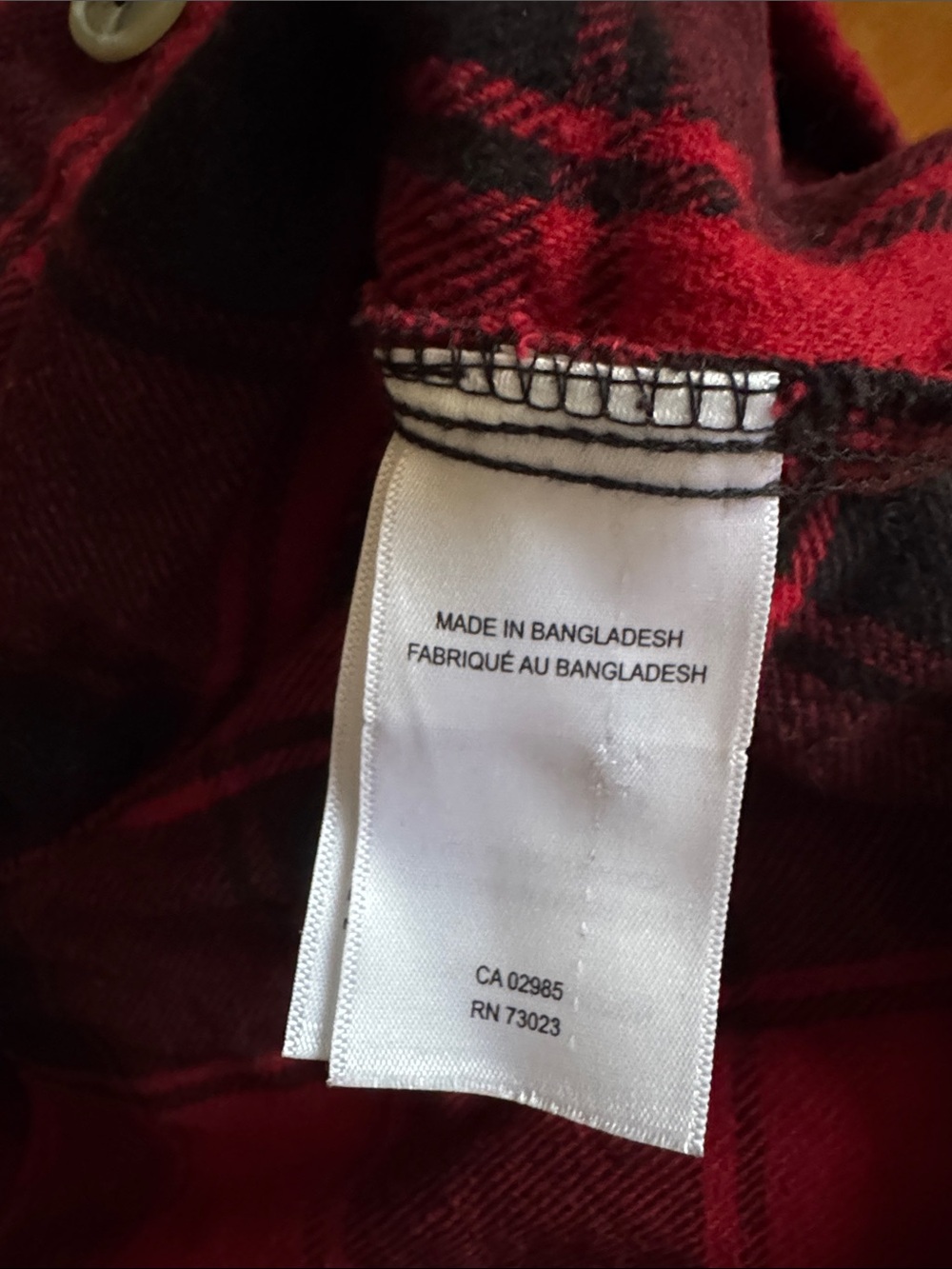 Lucky Brand Red and Black Plaid Button-Down Shirt - Picture 7 of 9